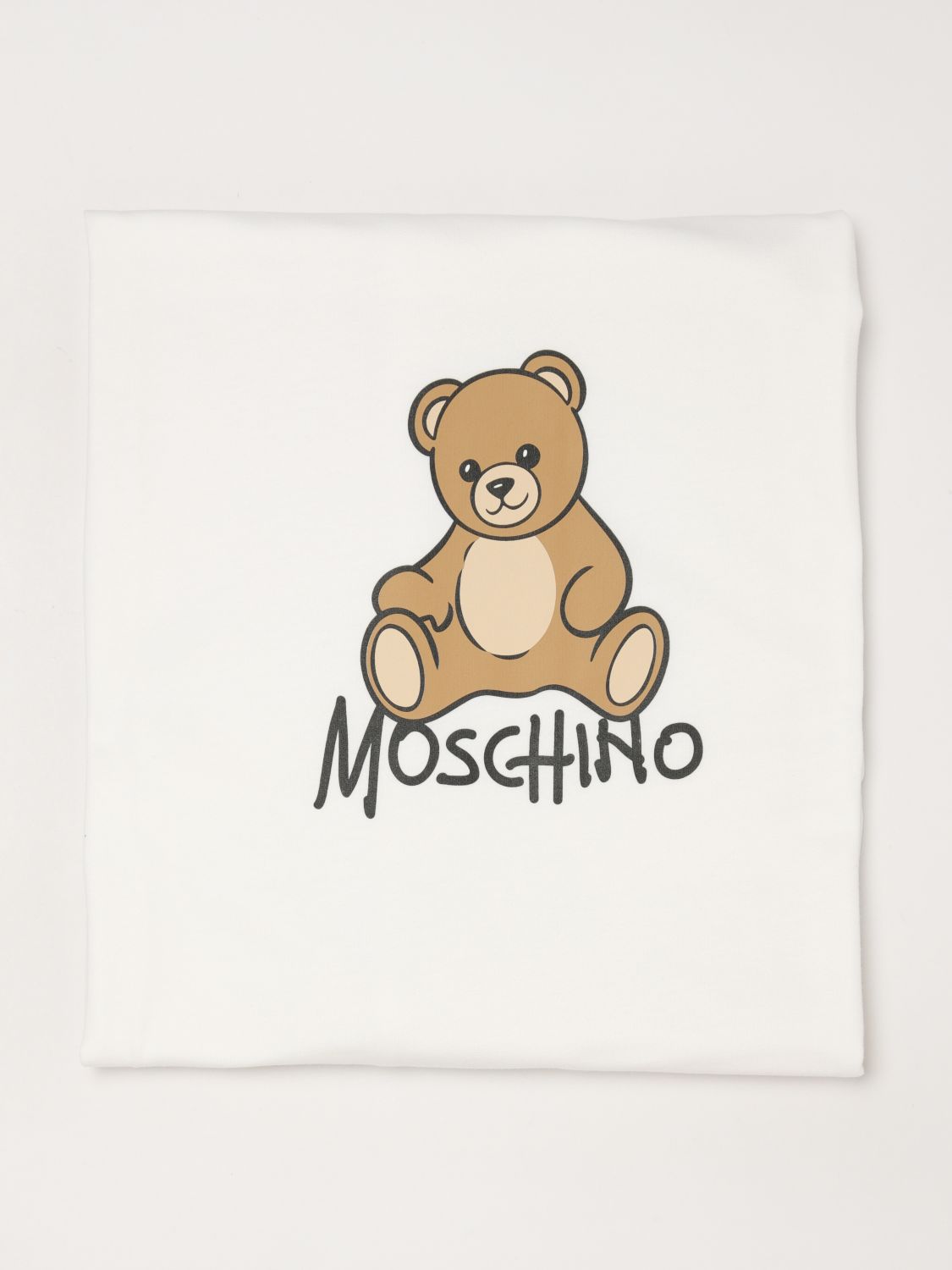 MOSCHINO Babydecke aus Baumwolle mit Logo-Print