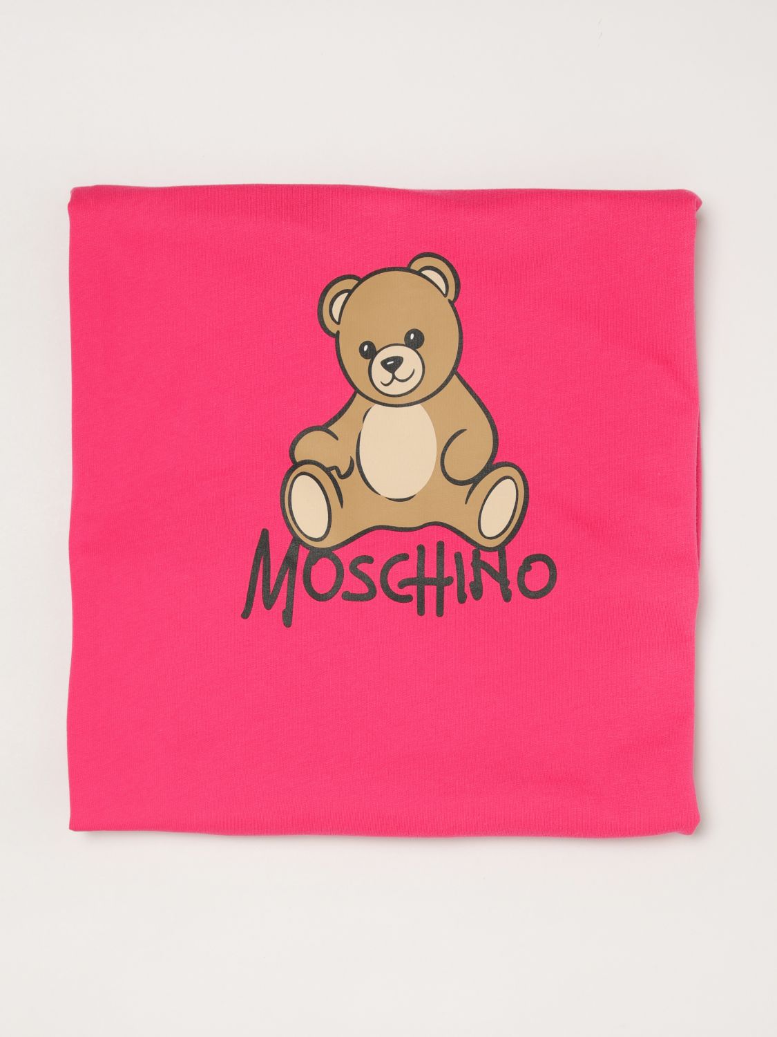 MOSCHINO Babydecke aus Baumwolle mit Logo-Print