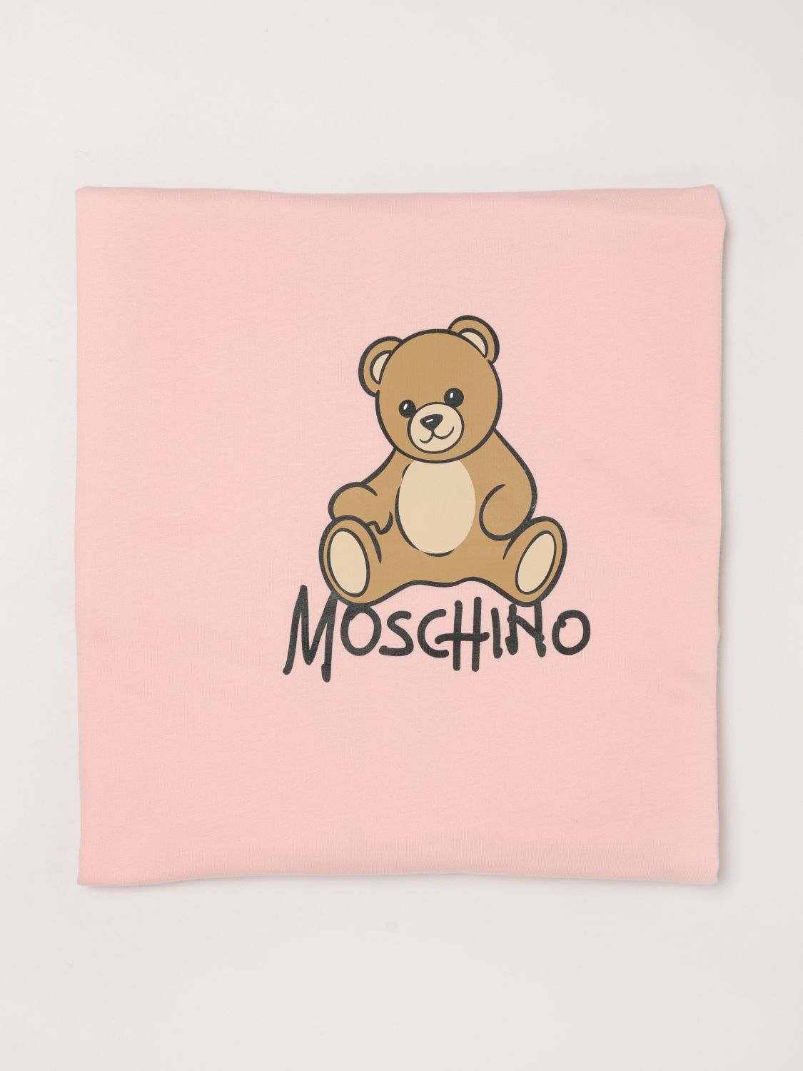 MOSCHINO Babydecke aus Baumwolle mit Logo-Print