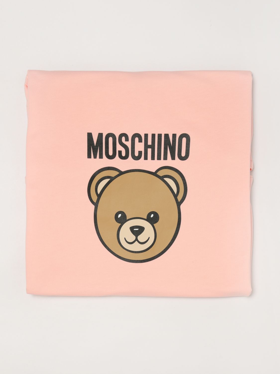 MOSCHINO Babydecke aus Baumwolle mit Logo-Print