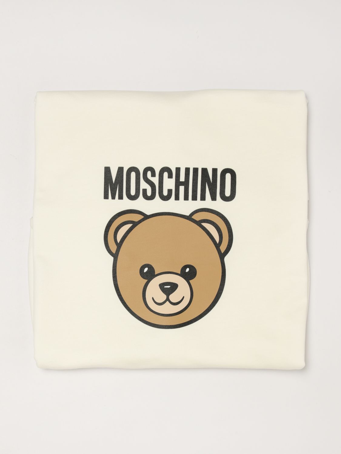 MOSCHINO Babydecke aus Baumwolle mit Logo-Print