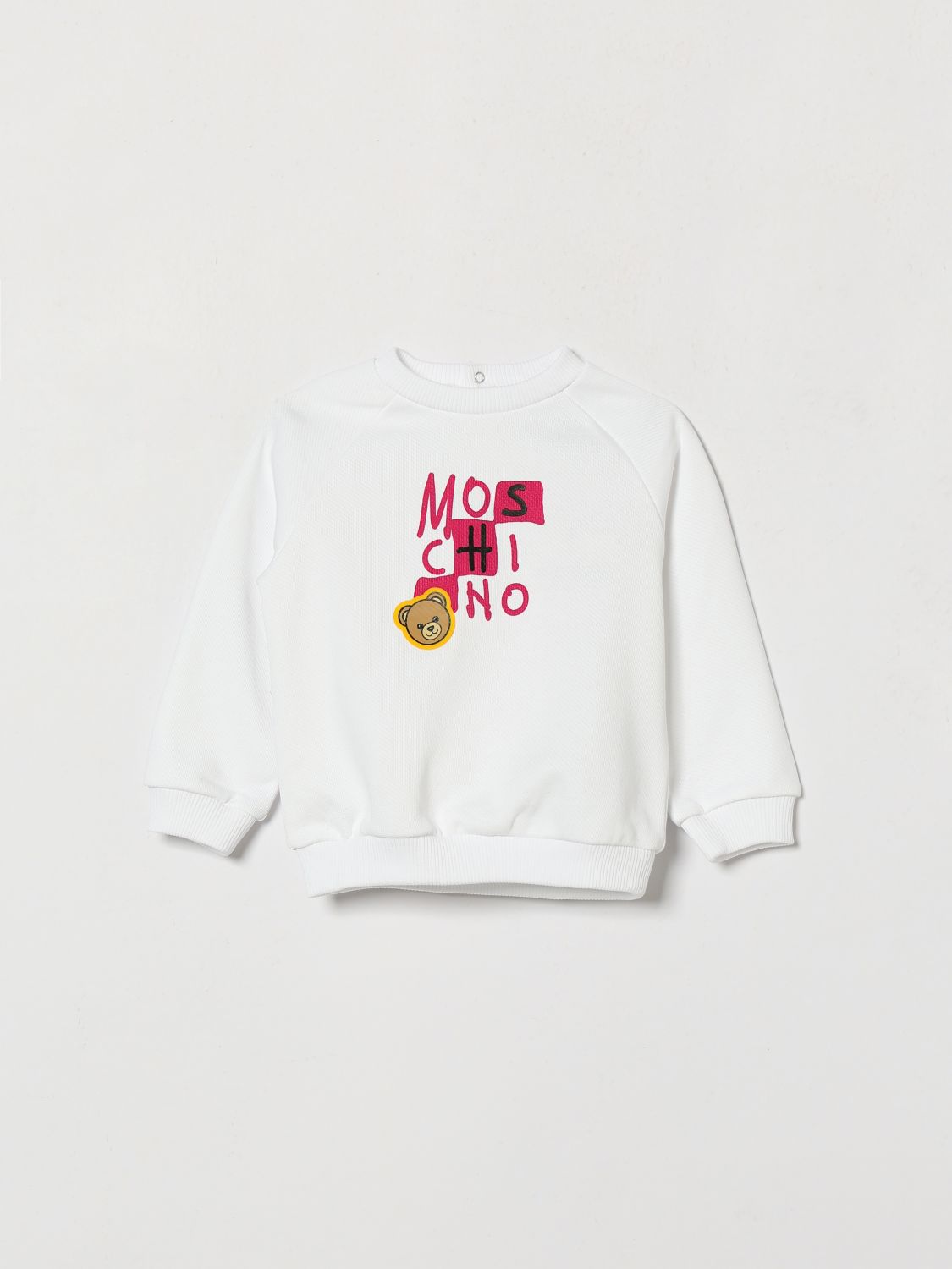 MOSCHINO Sweatshirt für Jungen aus Baumwolle mit Teddy Bear-Print