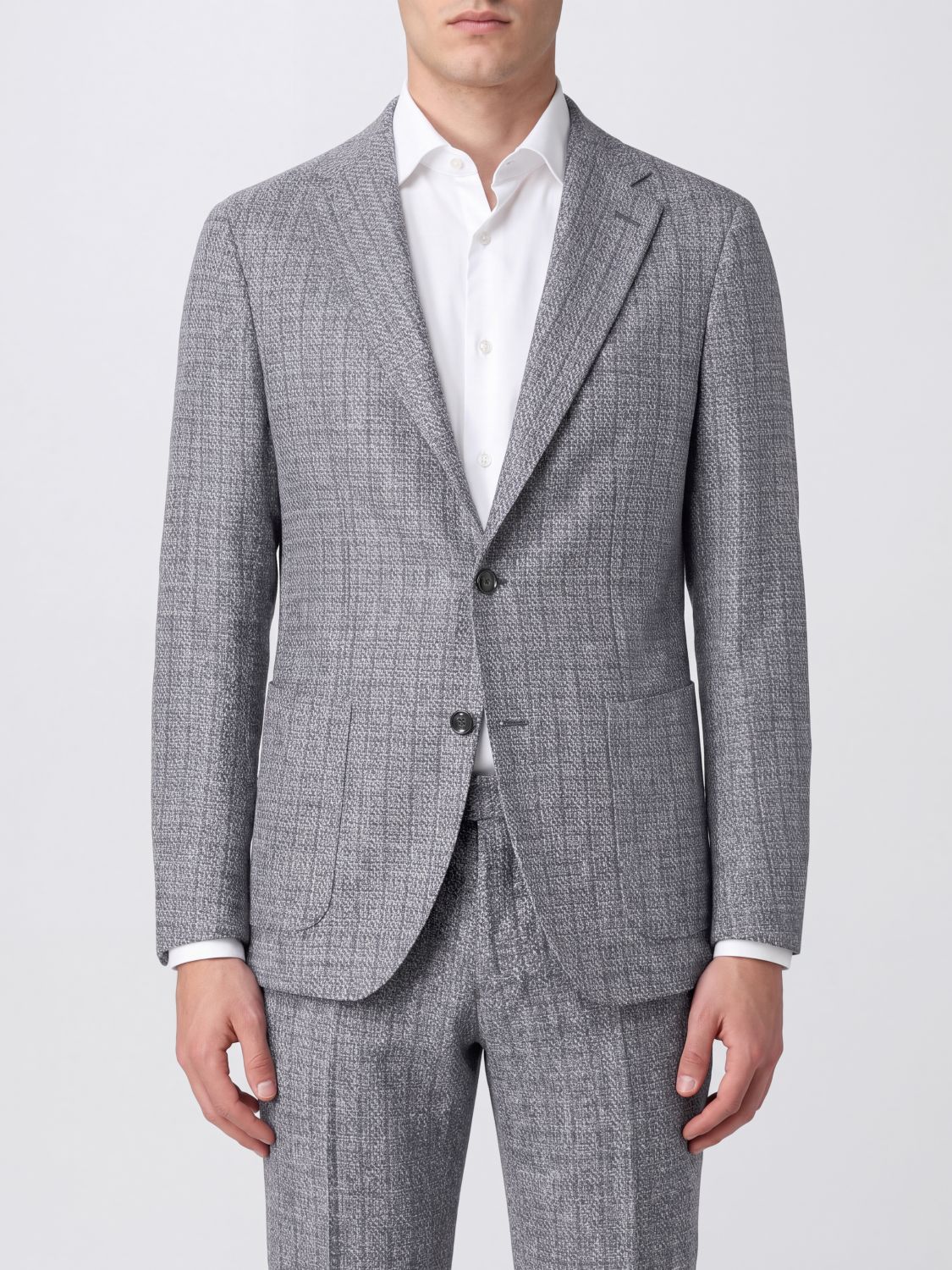 TAGLIATORE Einreiher-Blazer aus Schurwollmischung mit aufgesetzten Taschen