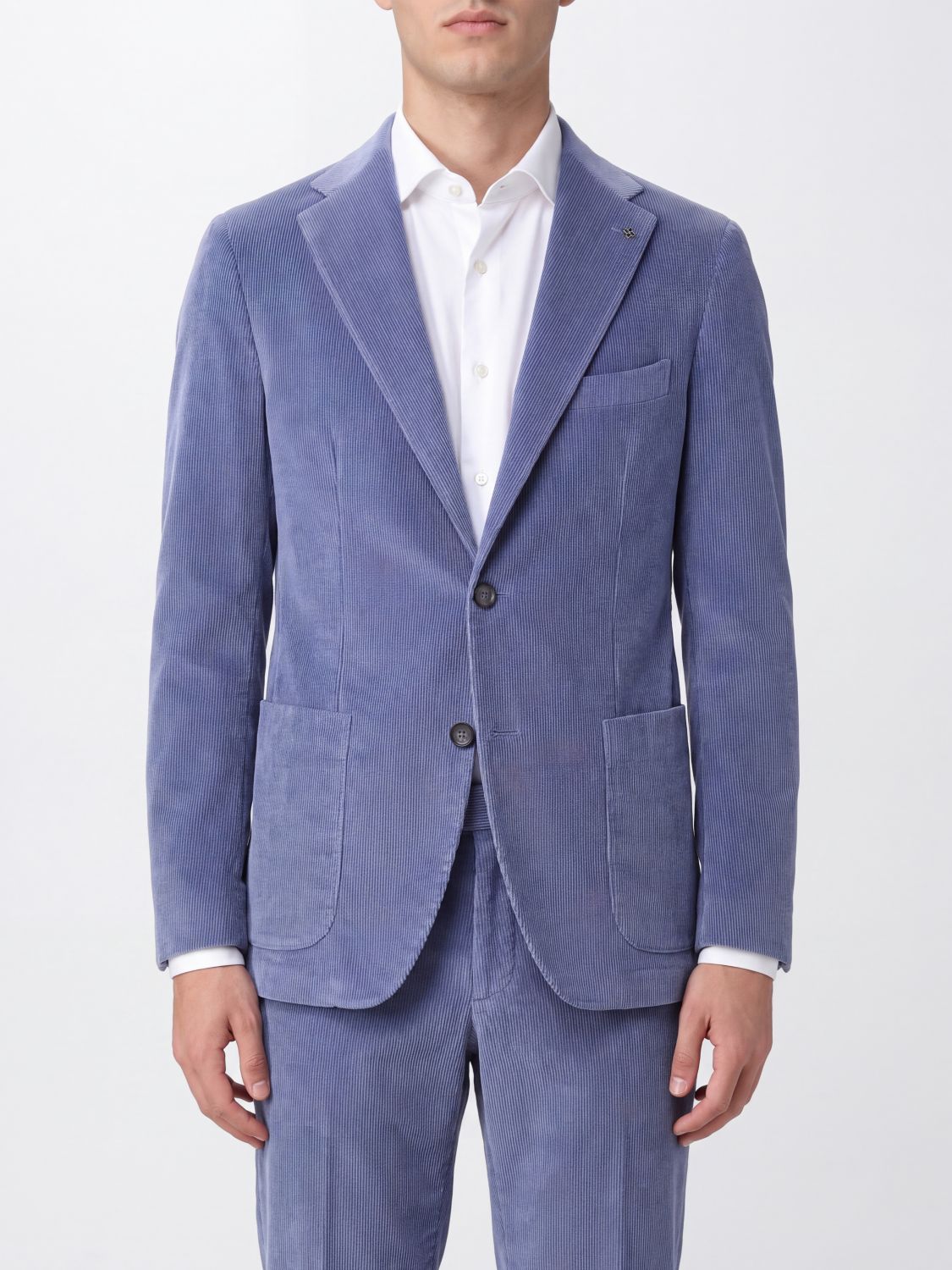 TAGLIATORE Einreihiger Wollblazer von mit klassischem Revers und aufgesetzten Taschen