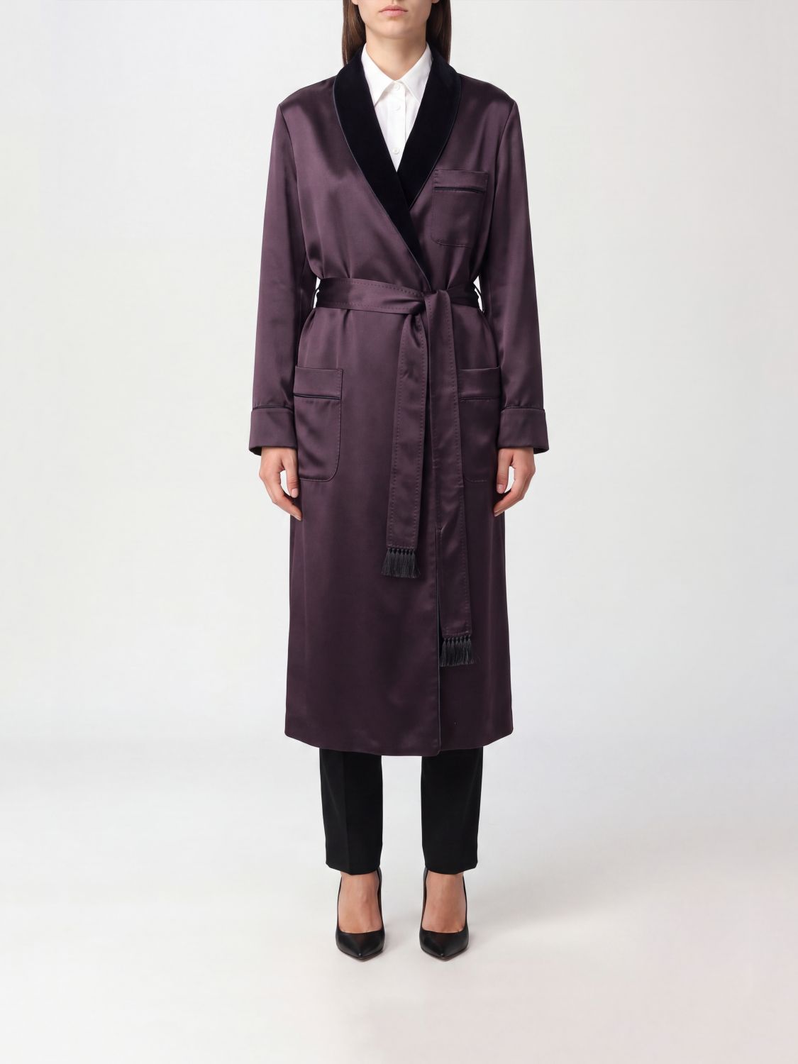 Tom Ford Dress Woman Color Brown In 棕色