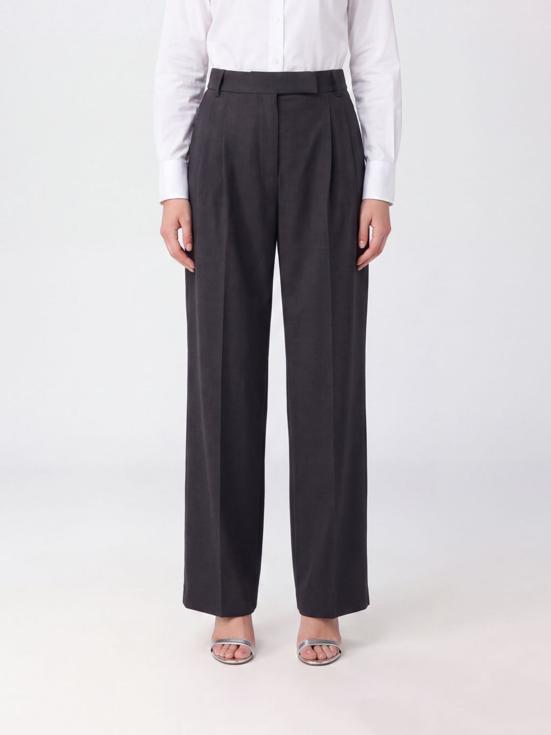 THE FRANKIE SHOP Pants Woman color Brown