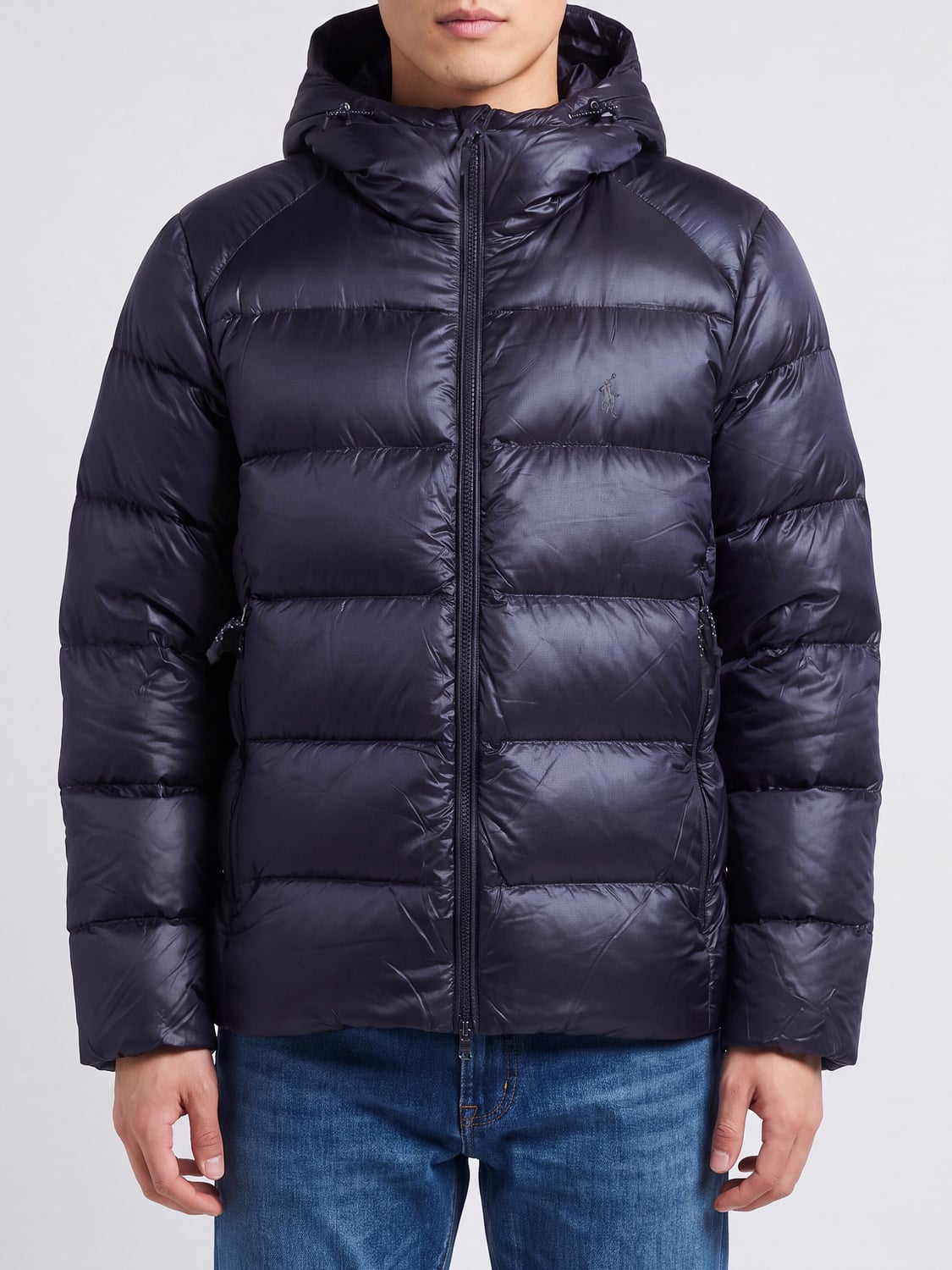 POLO RALPH LAUREN Recycled Nylon Puffer Jacket with Hood and Pony Logo