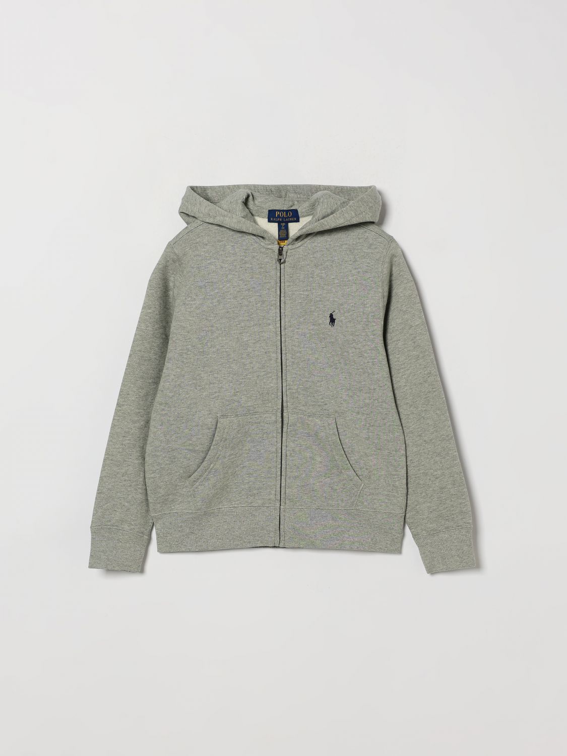 POLO RALPH LAUREN Jungen-Kapuzenjacke aus Baumwolle mit Pony-Logo-Stickerei