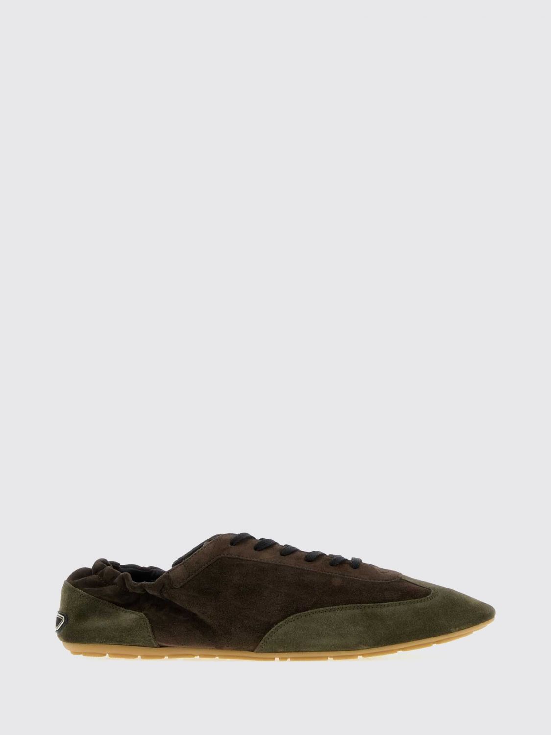 Saint Laurent Lewis Bicolor Suede Calfskin Low-Top Sneakers