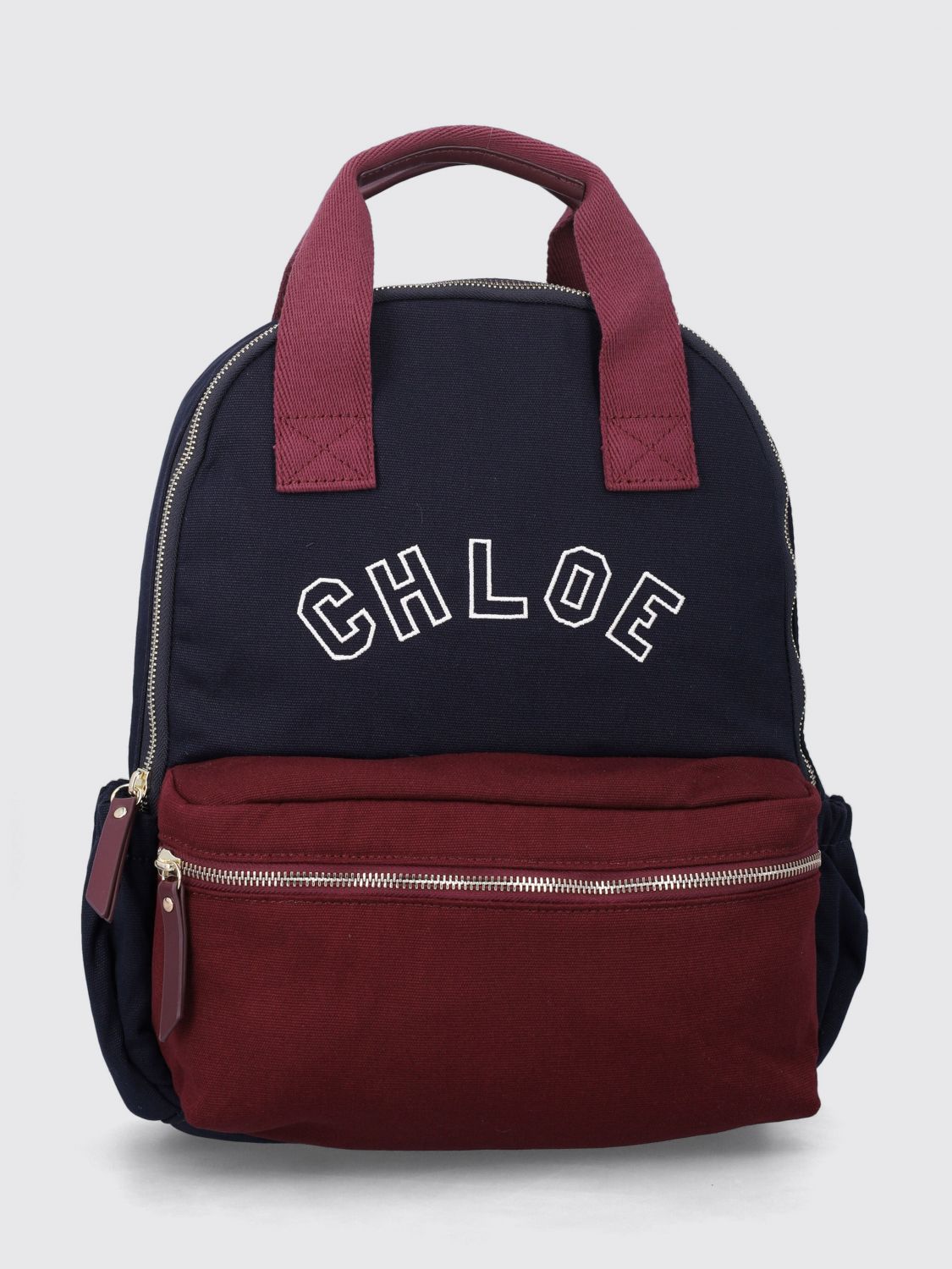 CHLOÉ Rucksack von für Mädchen aus Baumwolle mit verstellbaren Trägern und gesticktem Logo