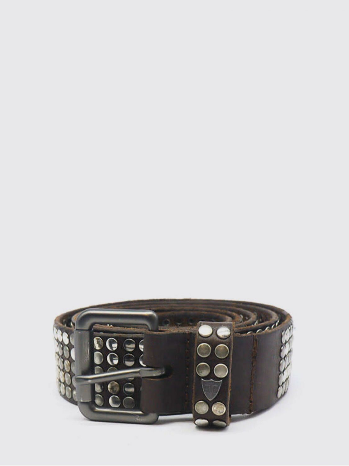 Htc Los Angeles Black or Brown Leather Belt with Artisanal Embroidery
