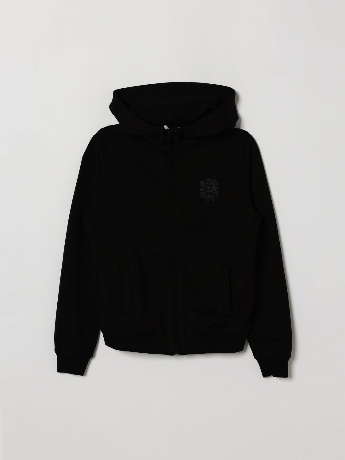 DOLCE & GABBANA Baumwoll-Kapuzenjacke mit Reißverschluss von für Jungen