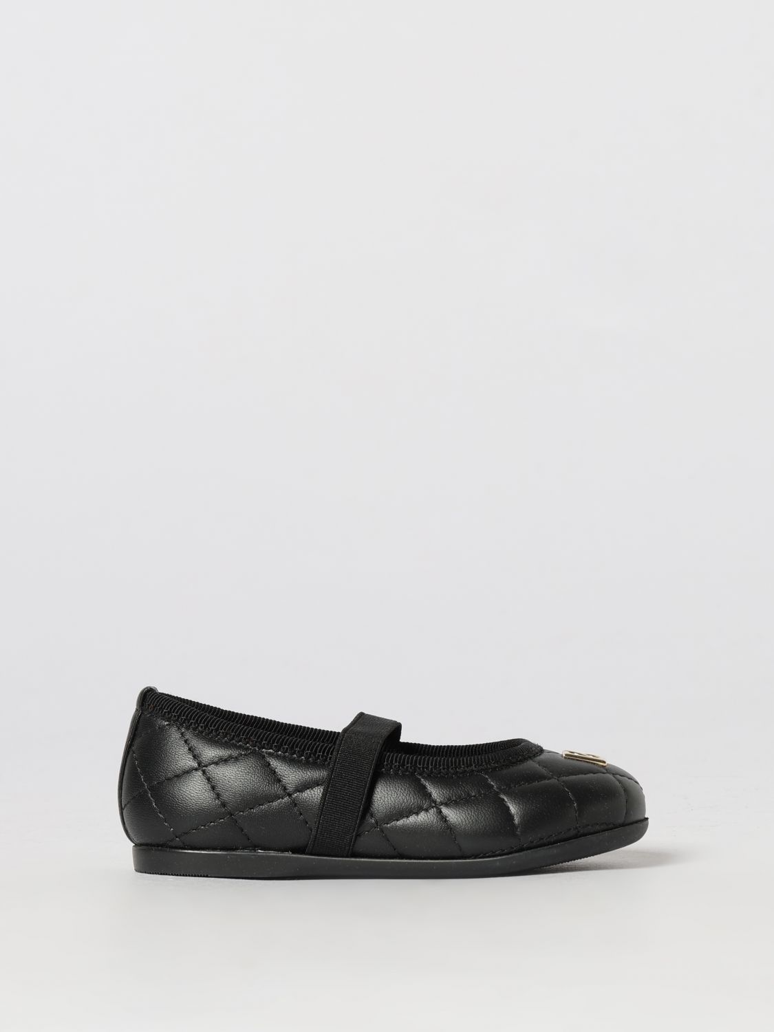 DOLCE & GABBANA Gesteppte Nappa-Ballerinas für Mädchen mit DG-Monogramm