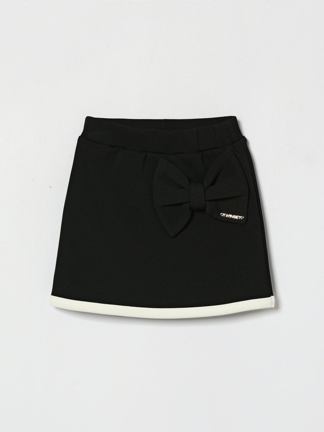 Twinset High-Waist-Bleistiftrock aus Jersey für Mädchen mit Schleife