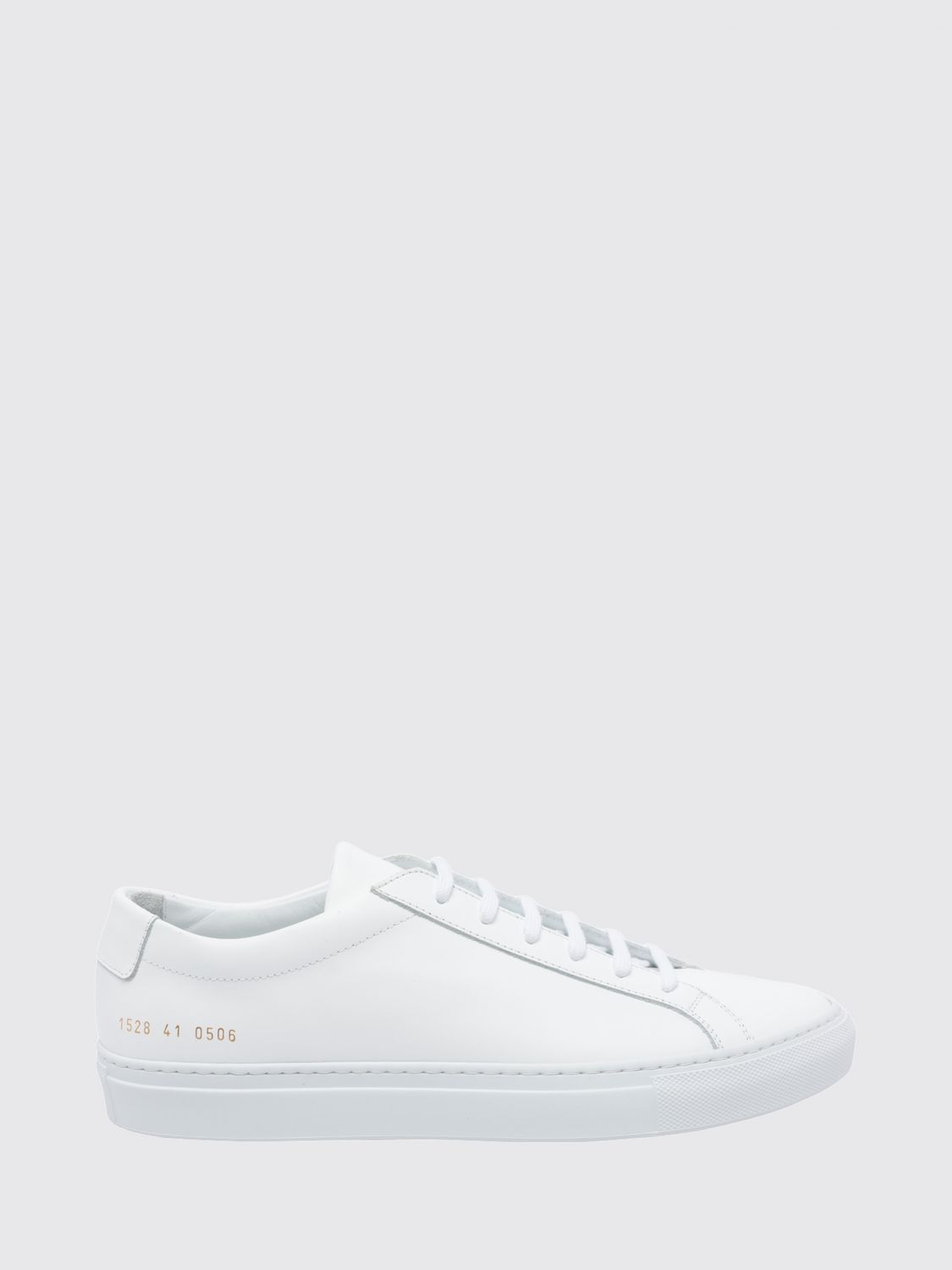 Common Projects Achilles Low Smooth Calfskin Sneakers with Laminated Logo