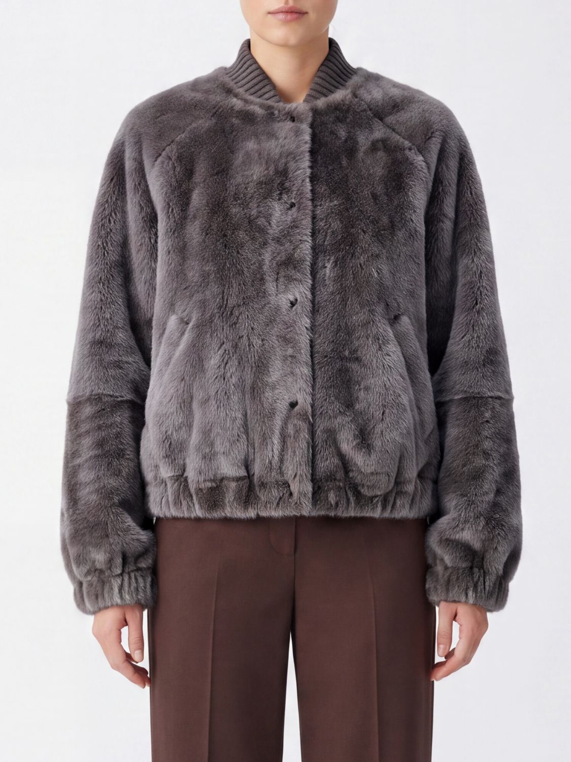 BRUNELLO CUCINELLI Jacket Woman color Grey