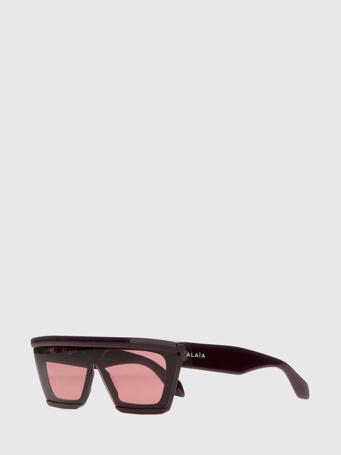 ALAÏA Cat-Eye-Sonnenbrille aus schwarzem Acetat mit farbigen Gläsern
