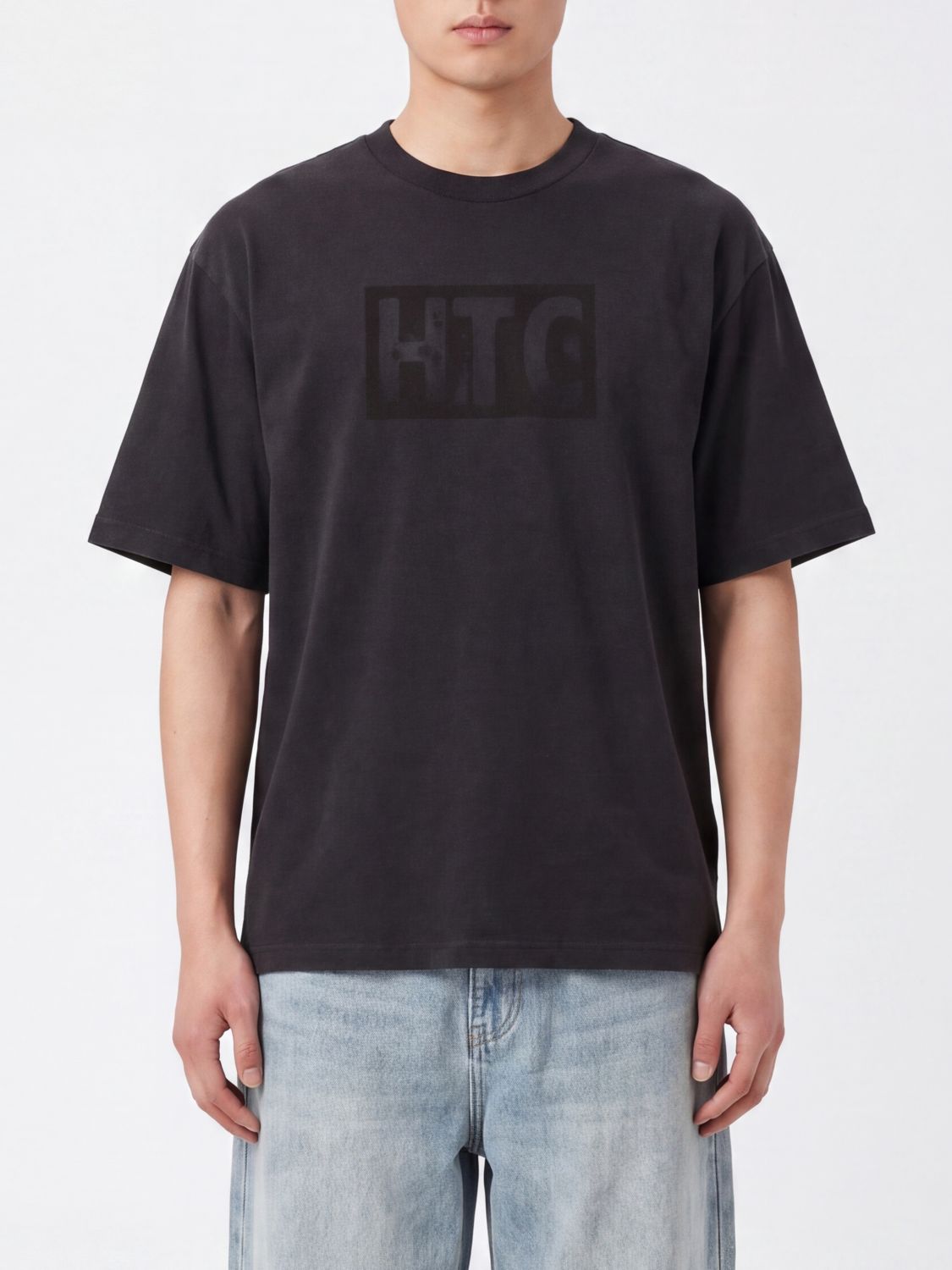HTC LOS ANGELES Relaxed-Fit T-Shirt aus Baumwolle von mit Ton-in-Ton-Logo