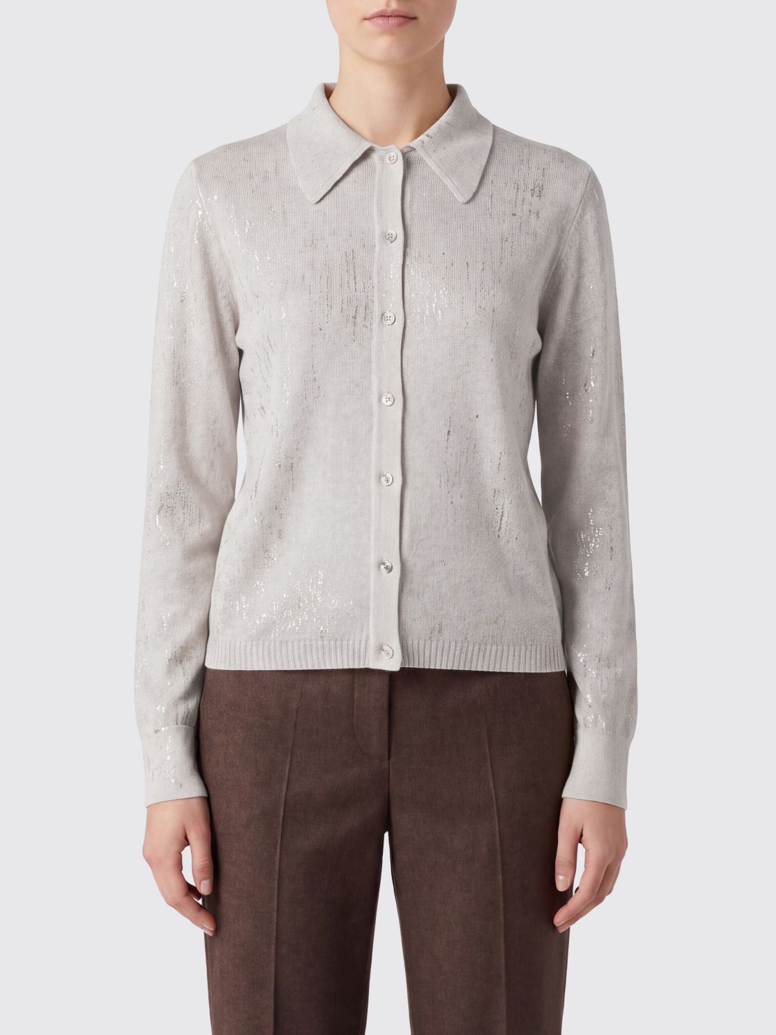 Avant Toi Pure Cashmere Classic Collar Knit Shirt