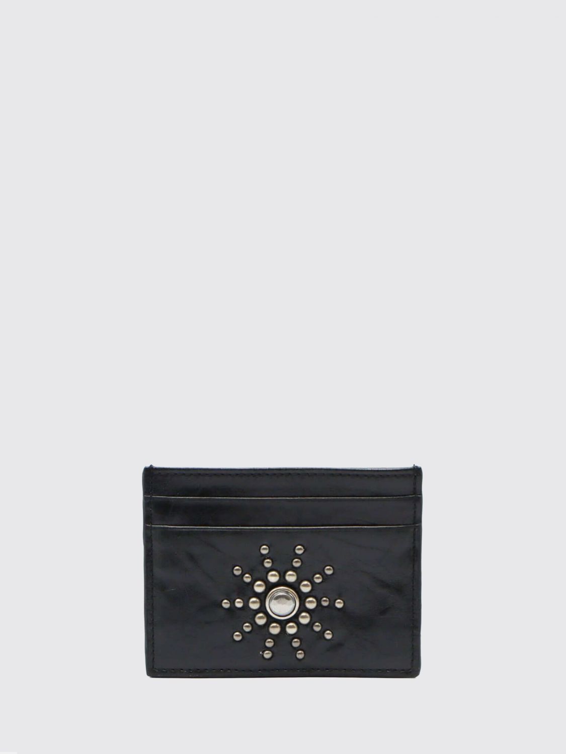 Htc Los Angeles Cowhide Leather Card Holder with Embroidery · OS