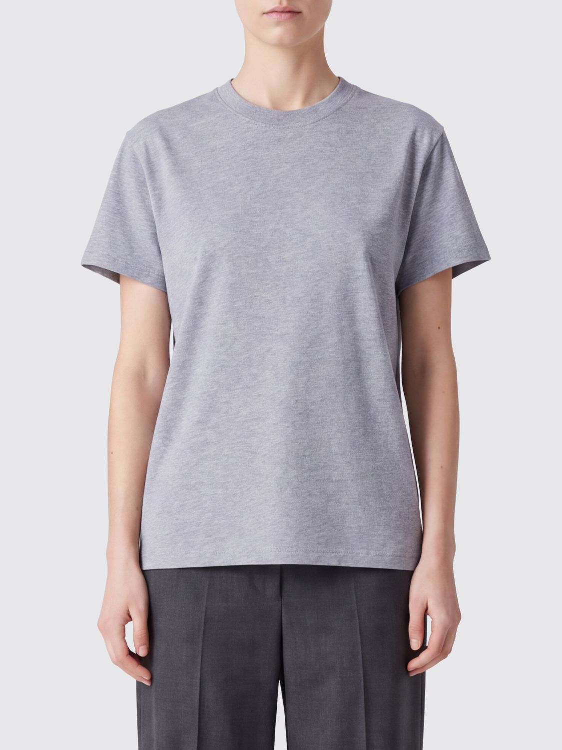 Studio Nicholson Short-Sleeved Crew Neck T-shirt in Pure Cotton