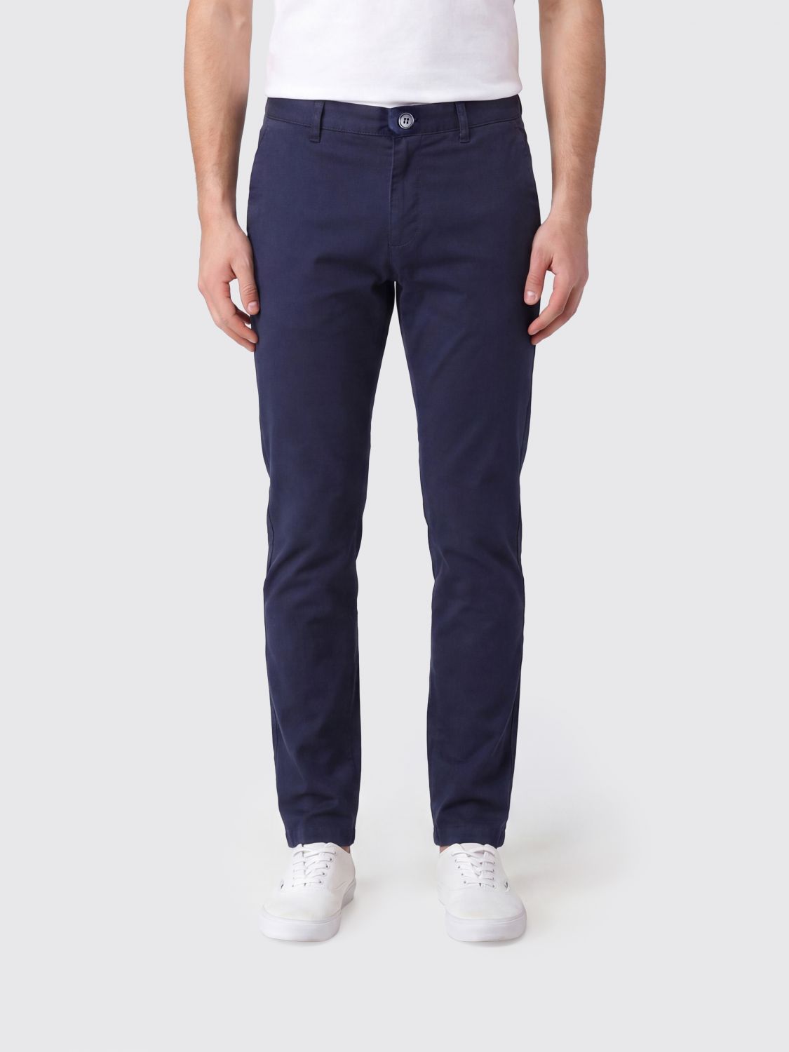 Incotex Slim Fit Chino Trousers in Stretch Cotton with a Mid-Rise Waist · 30