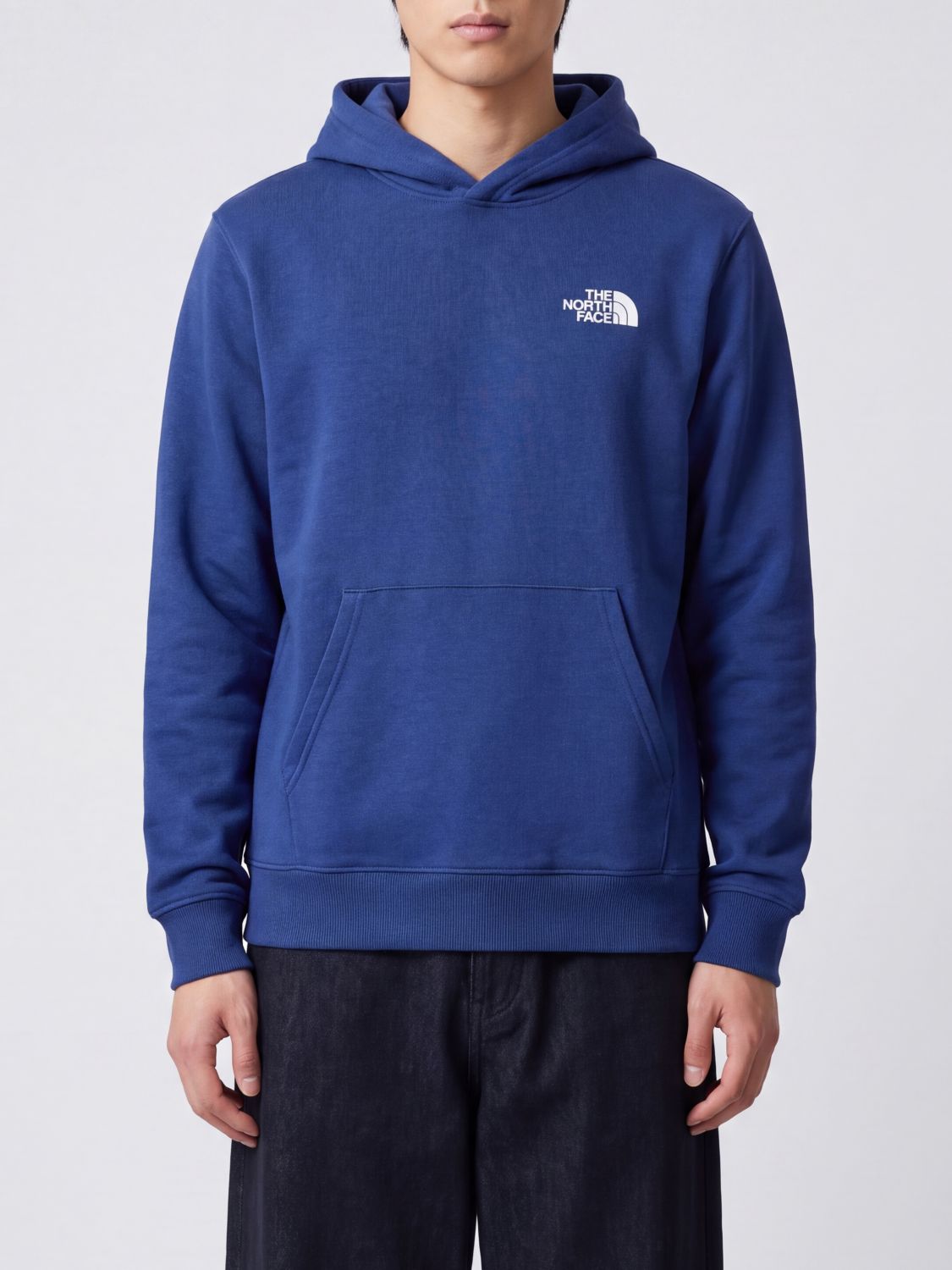 THE NORTH FACE Felpa con cappuccio in misto cotone con tasca a marsupio e logo