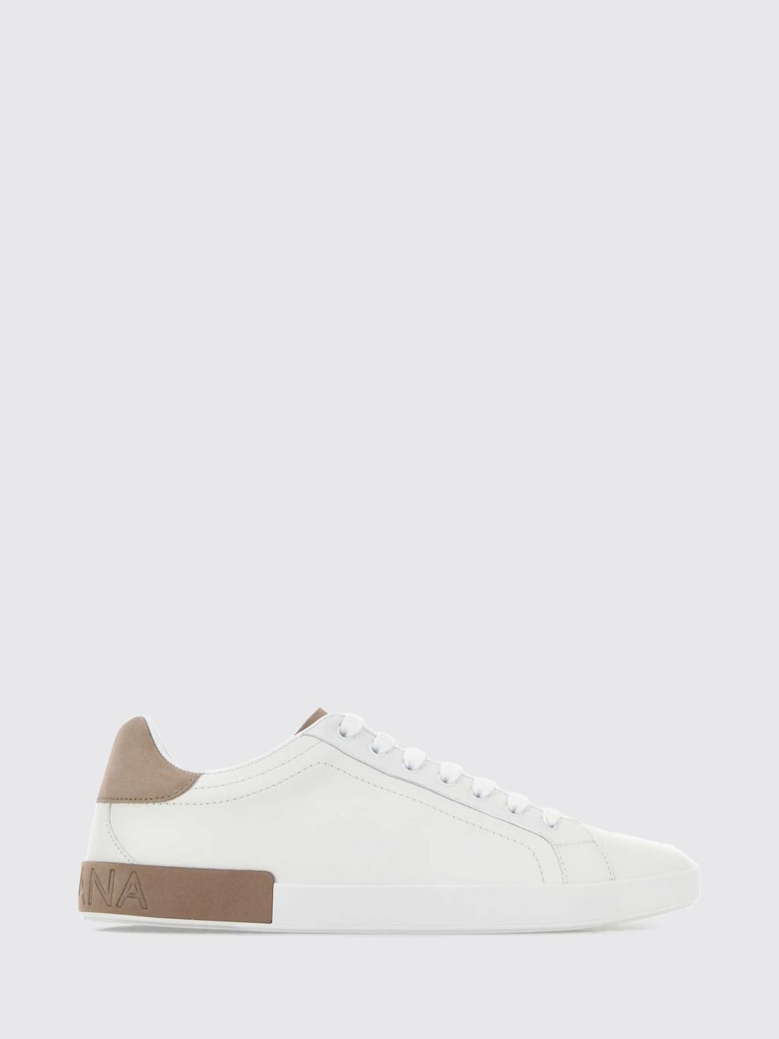 DOLCE & GABBANA Sneakers Portofino in pelle di vitello liscia con logo posteriore