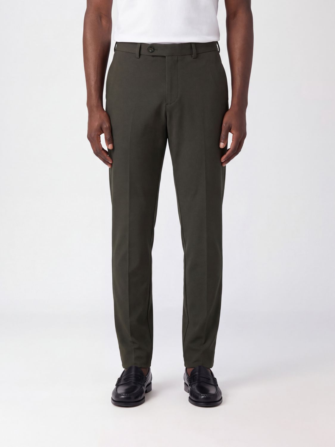 Rrd Surflex Winter Slim Fit Chino Trousers In Surflex Technical Fabric In Green