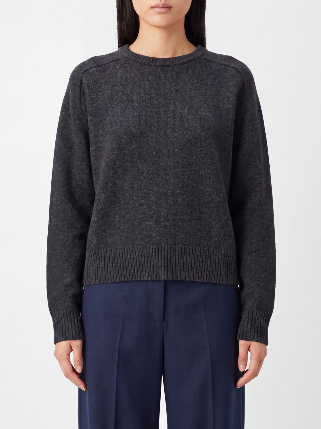 LOULOU DE SAISON Rollkragenpullover aus Wolle und Kaschmir mit Rippbündchen