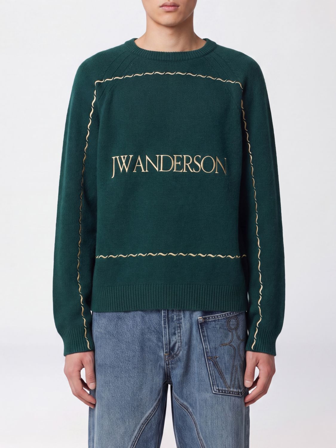 JW ANDERSON Sweater Men color Green
