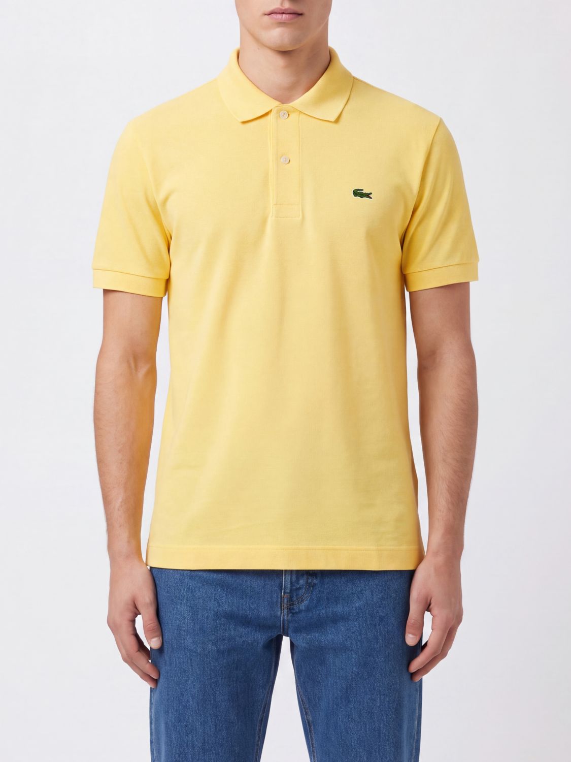 Lacoste Classic Short-Sleeved Cotton Polo Shirt with Logo Patch