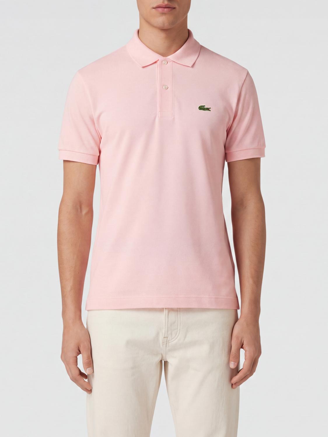 LACOSTE Klassisches kurzärmeliges Baumwoll-Poloshirt von mit Logo-Patch