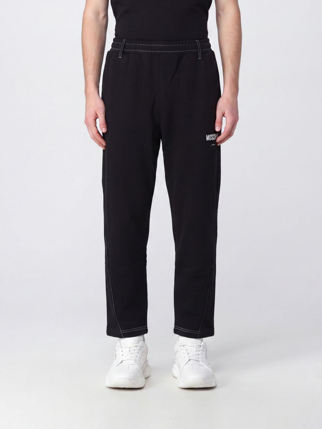 MOSCHINO COUTURE Jogginghose von aus Baumwolle mit kontrastierendem Logo-Druck