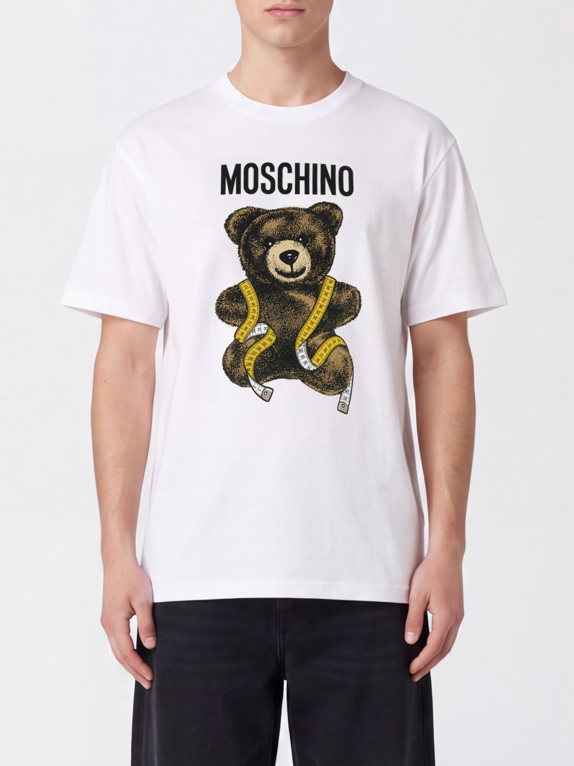 MOSCHINO COUTURE T-Shirt aus Baumwolle mit Teddy Bear-Print