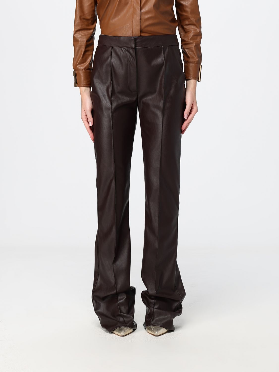 ELISABETTA FRANCHI Pants Woman color Brown