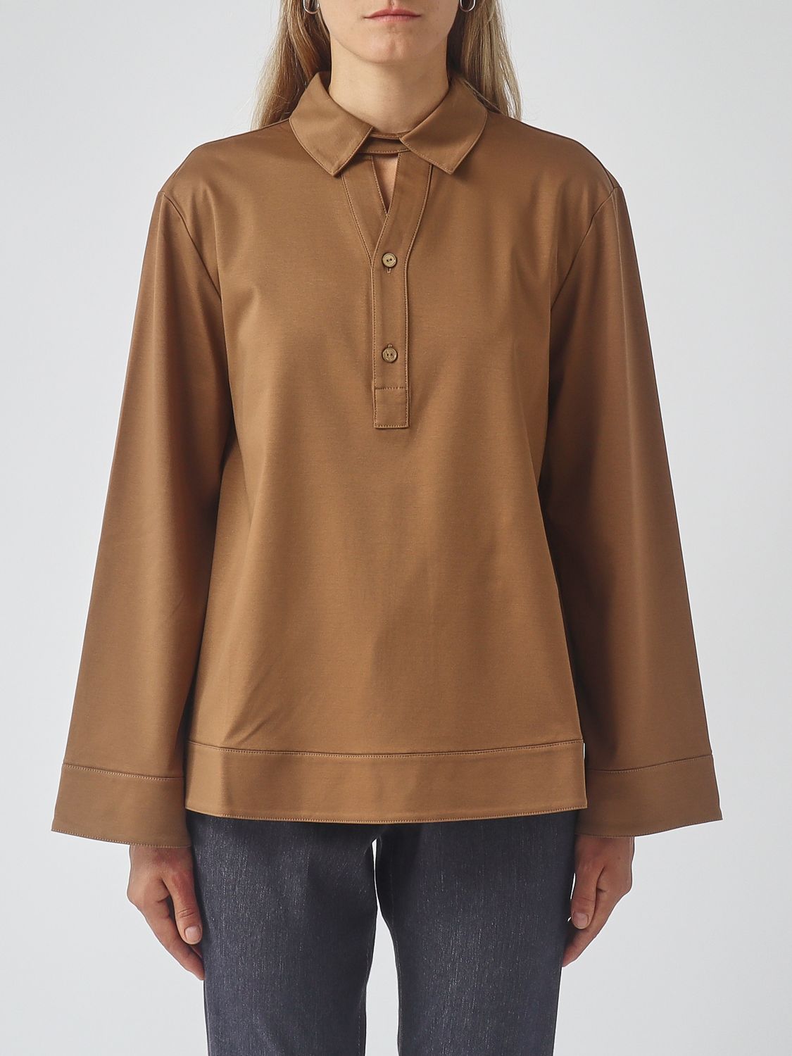 Mm Max Mara Sweater Woman Color Cocoa In 可可色