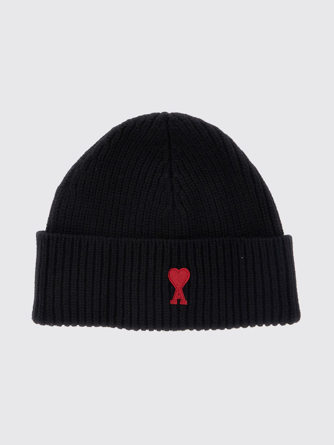Ami Paris Wool-Blend Beanie with Logo · OS