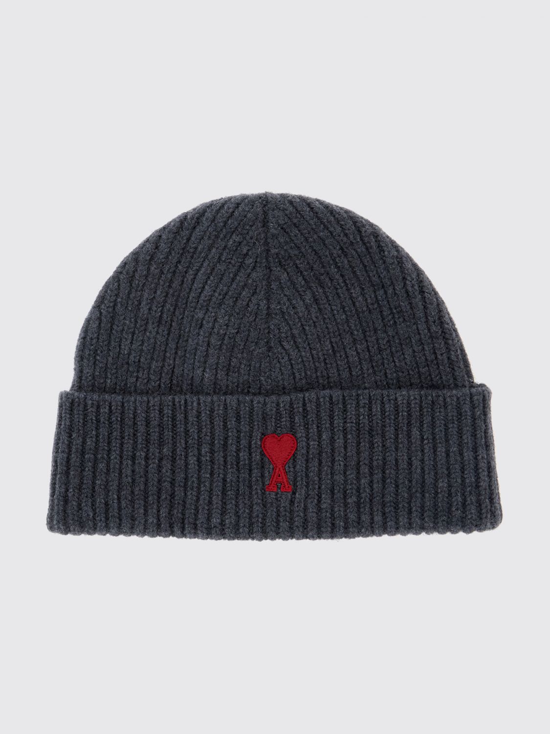 Ami Paris Wool-Blend Beanie with Logo · OS