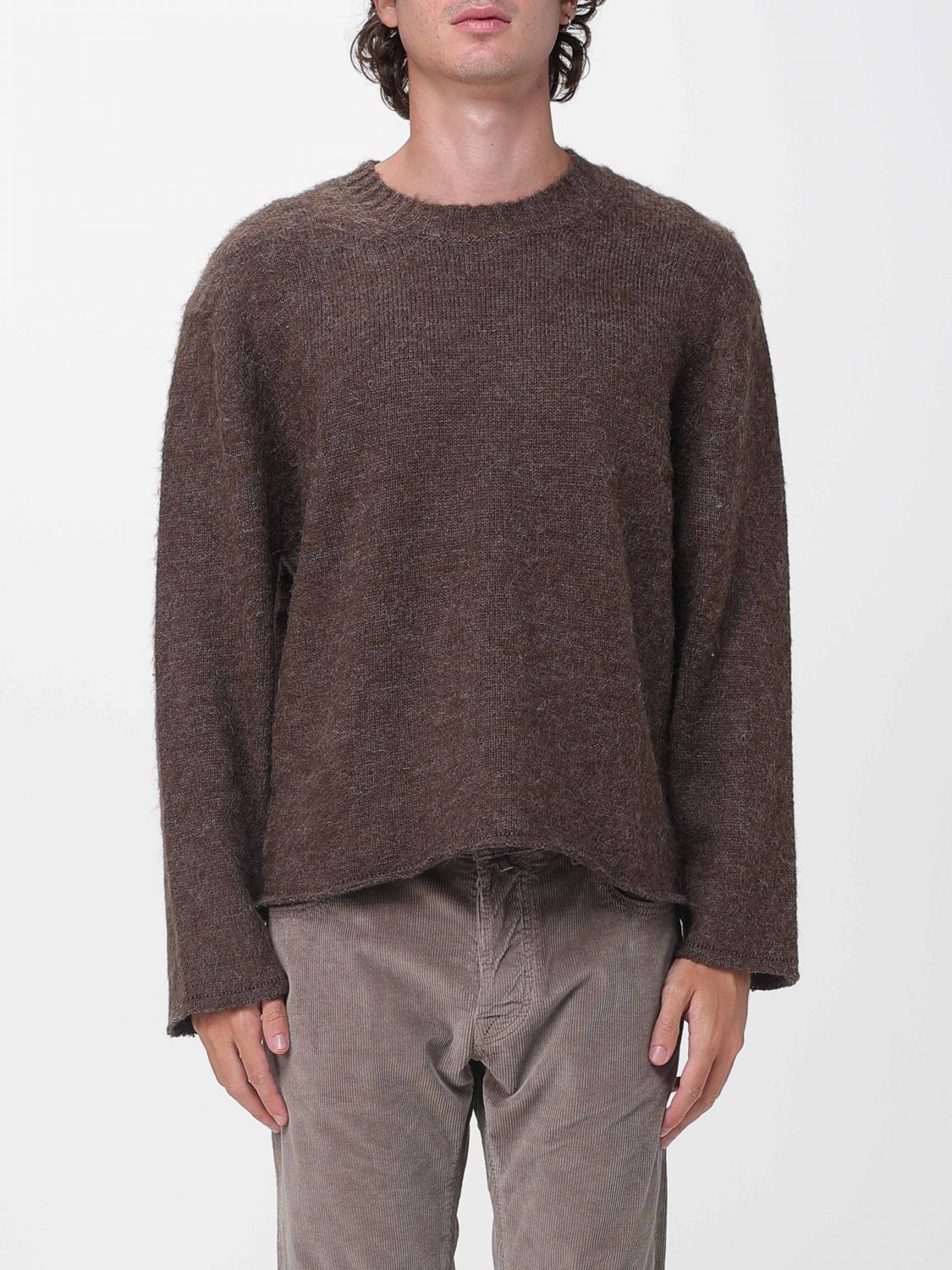 Diana Studio Long-Sleeved Crewneck Sweater in Pure Merino Wool
