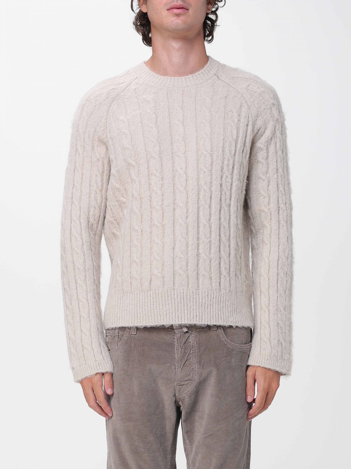 Diana Studio Long-Sleeved Crewneck Sweater in Alpaca Wool Blend