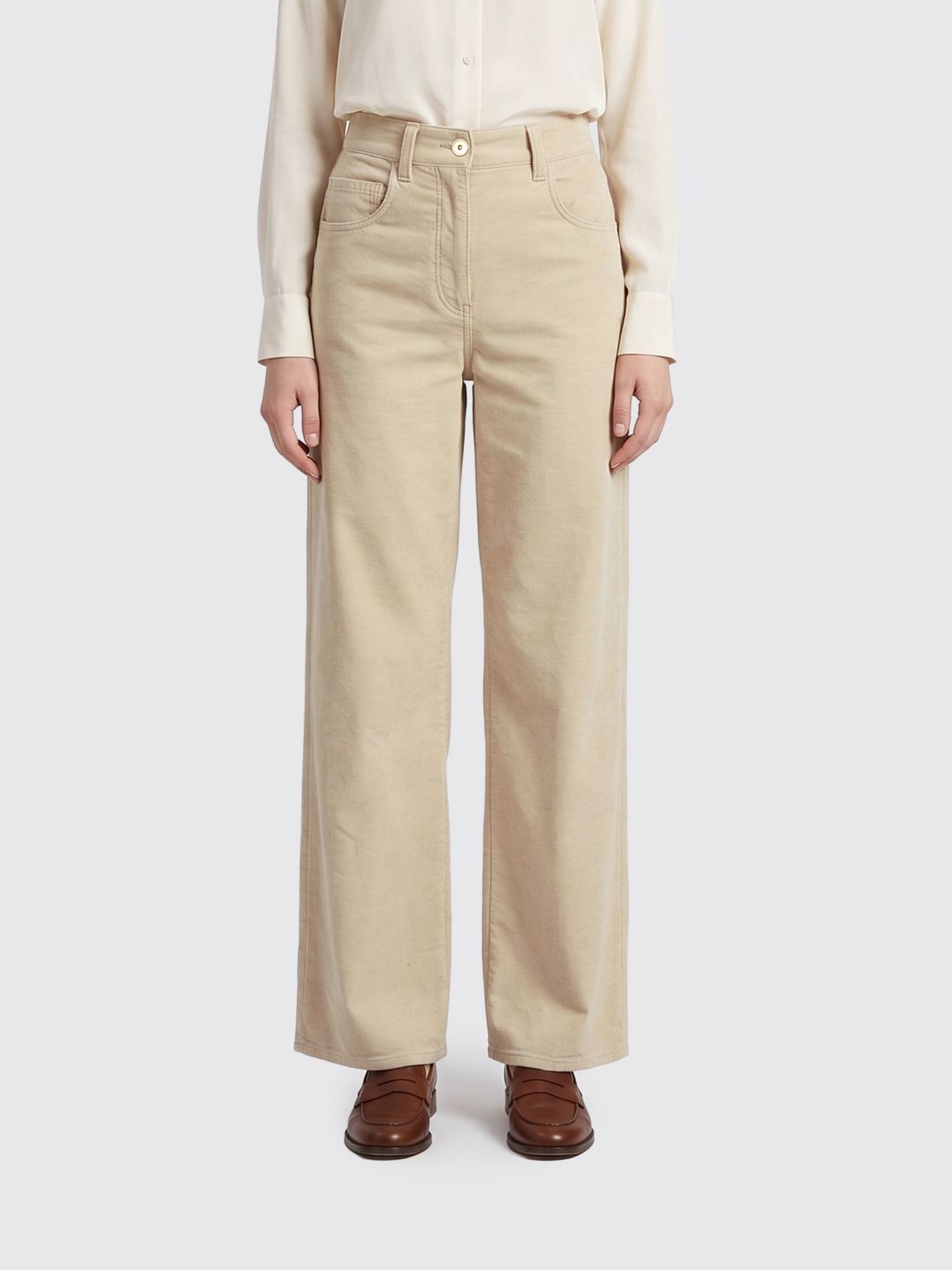 BRUNELLO CUCINELLI Pants Woman color Natural