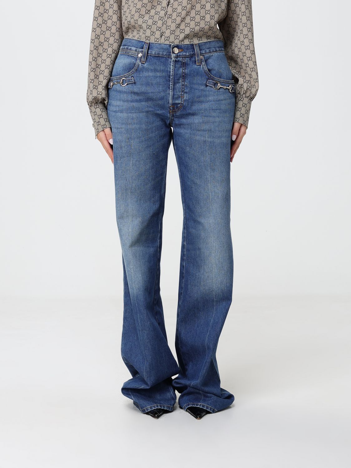 GUCCI Jeans Damen Farbe Navy