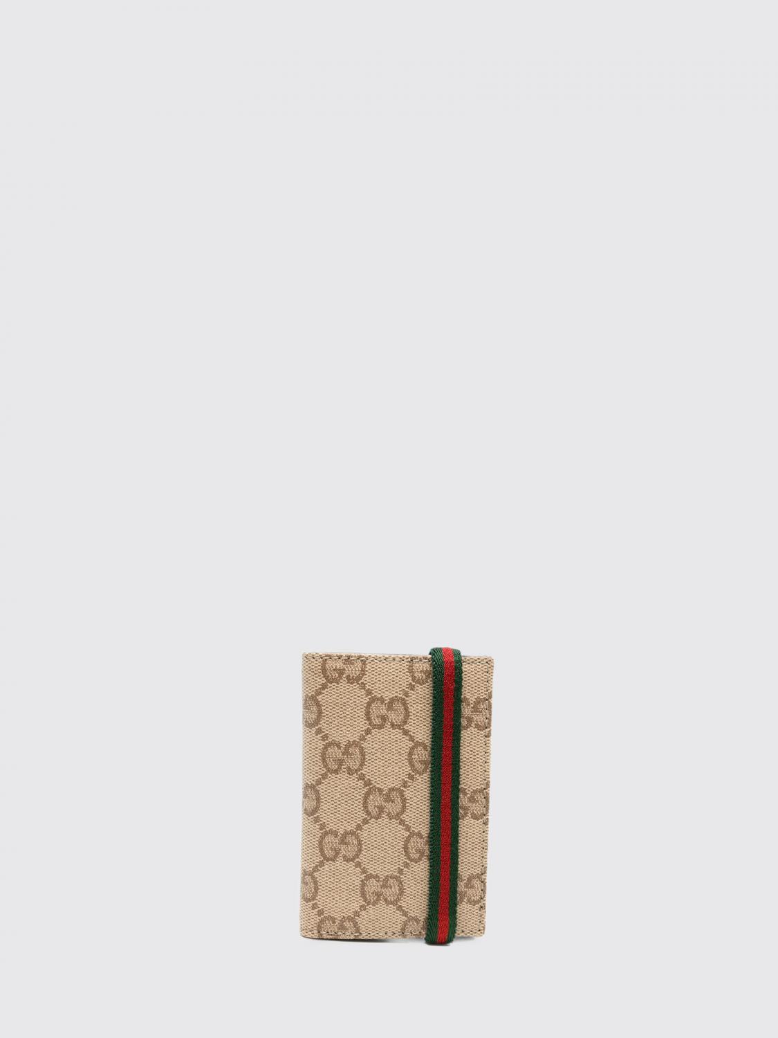 Gucci Bifold Card Holder in GG Supreme Canvas with Web Stripe Detail · OS