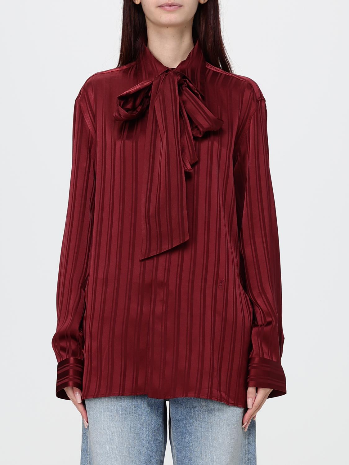 SAINT LAURENT Top Damen Farbe Burgunderrot