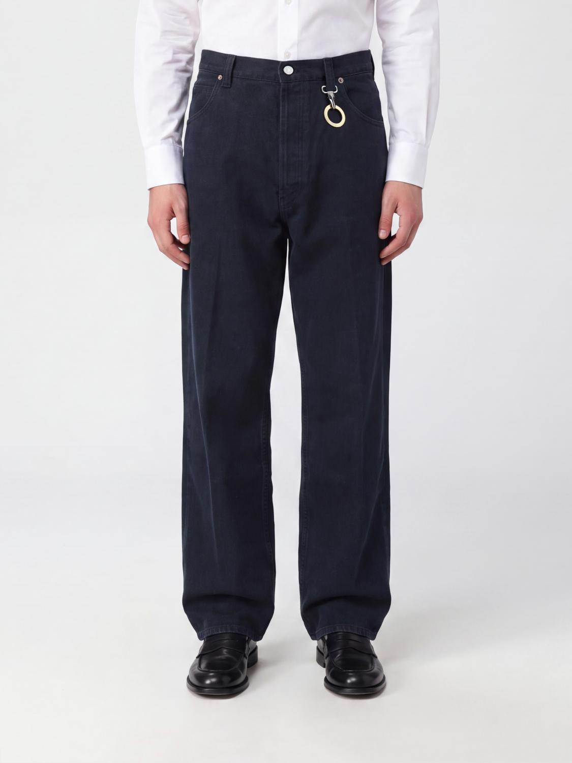 CELINE Wide Leg Jeans aus Baumwolldenim mit Charm und mittlerer Leibhöhe
