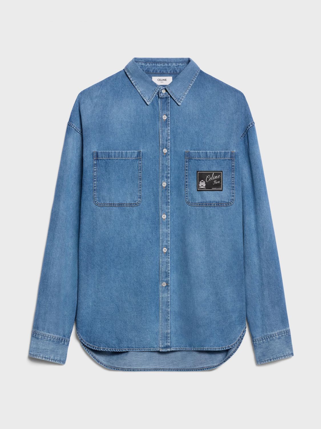 CELINE Hemd Herren Farbe Blau