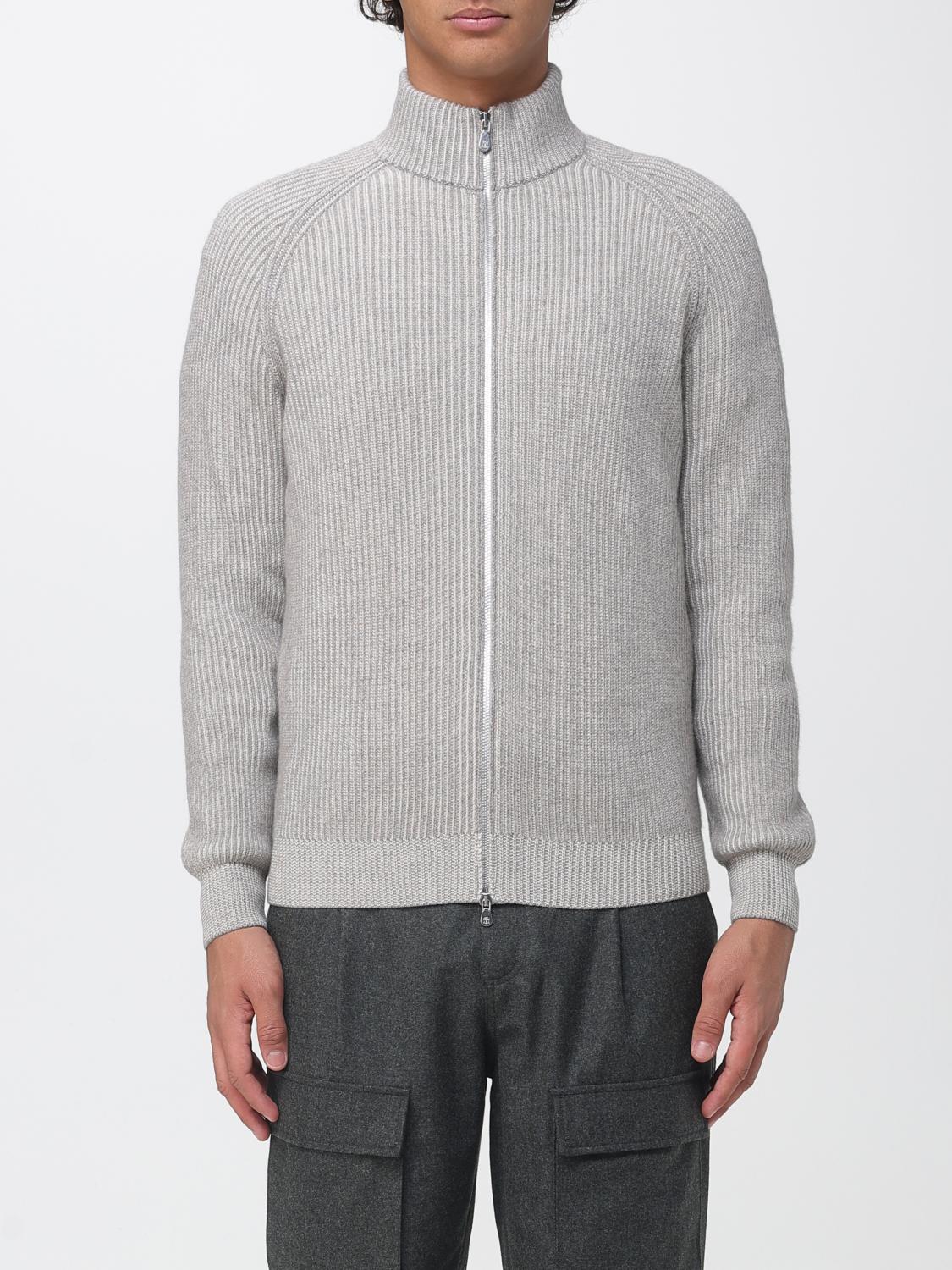 BRUNELLO CUCINELLI Cardigan a dolcevita in puro cashmere con zip