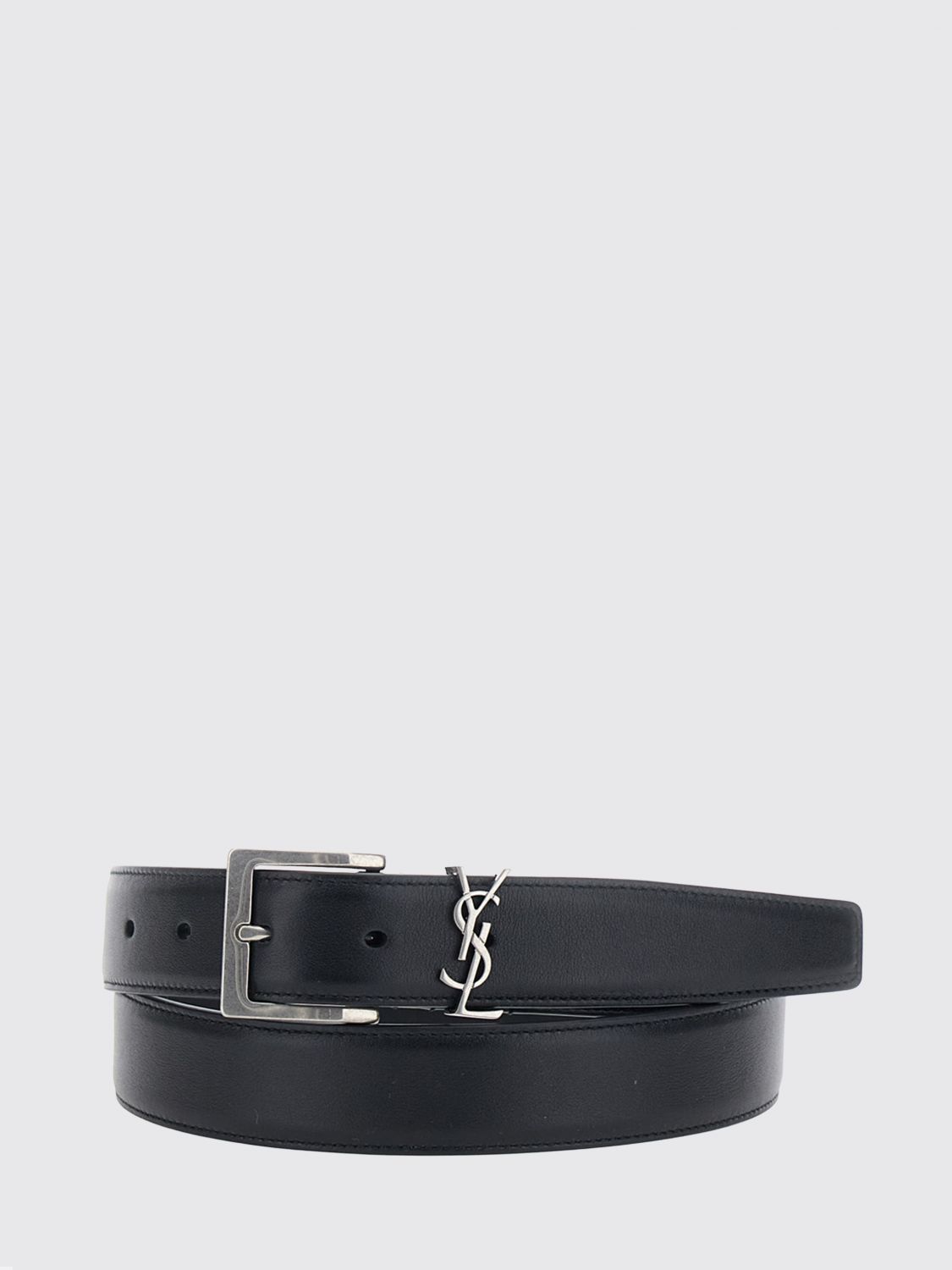 SAINT LAURENT Cassandre Gürtel aus Kalbsleder mit YSL-Monogramm