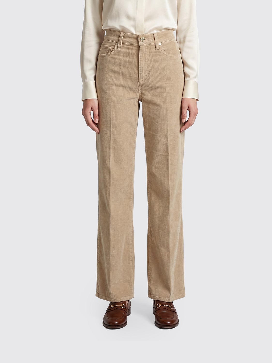 7 FOR ALL MANKIND Jeans Lotta a vita alta in velluto a coste